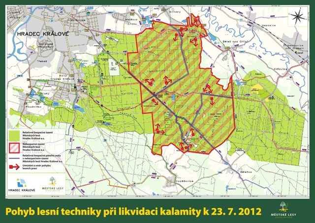 Popis lesních prací k 23. 7. 2012